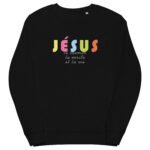 Sweat chrétien «Je suis le Chemin, la vérité et la vie» Pull pour Homme | Noir – Image 2