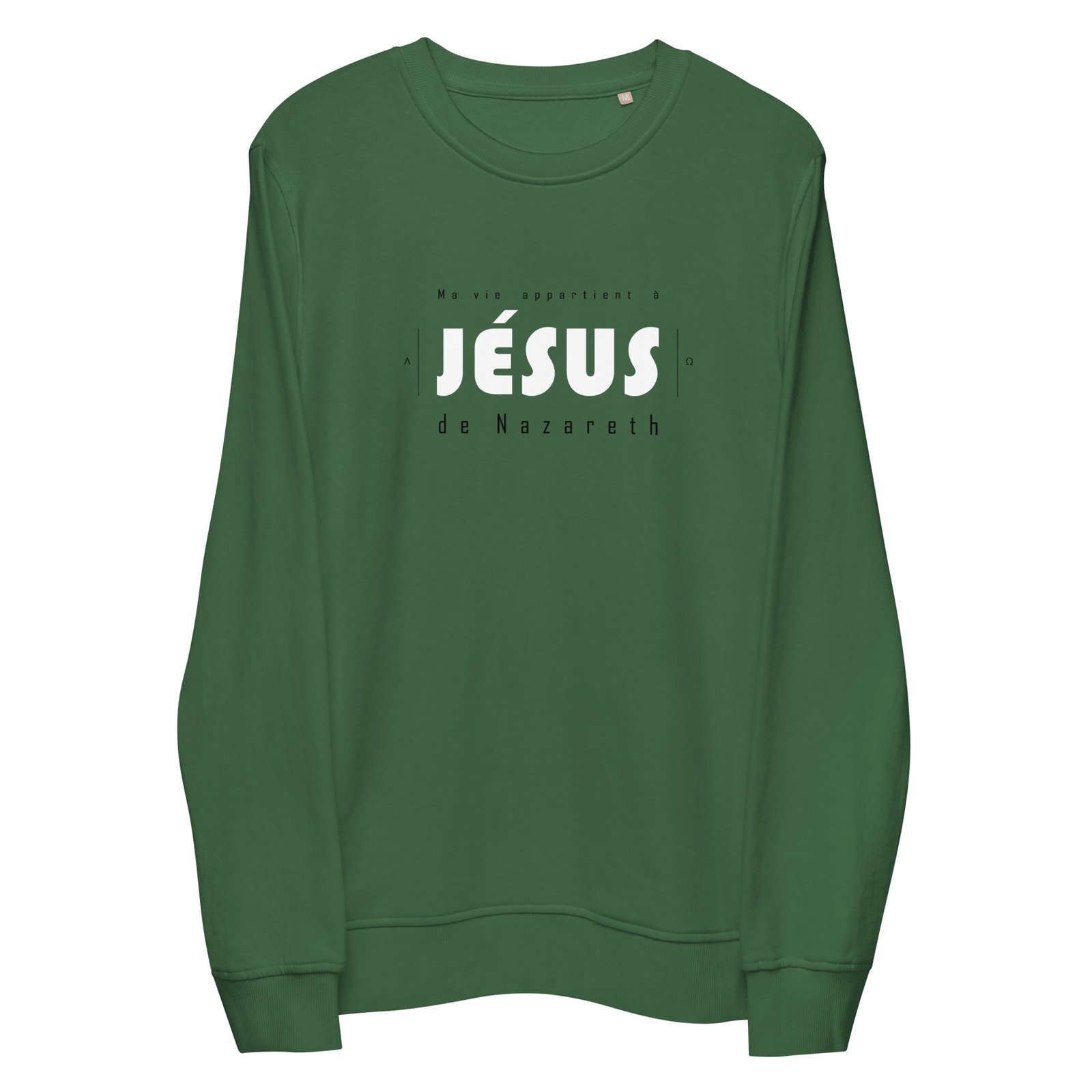 Sweat chrétien homme «Ma vie appartient à Jésus» | Pull bio – Image 6