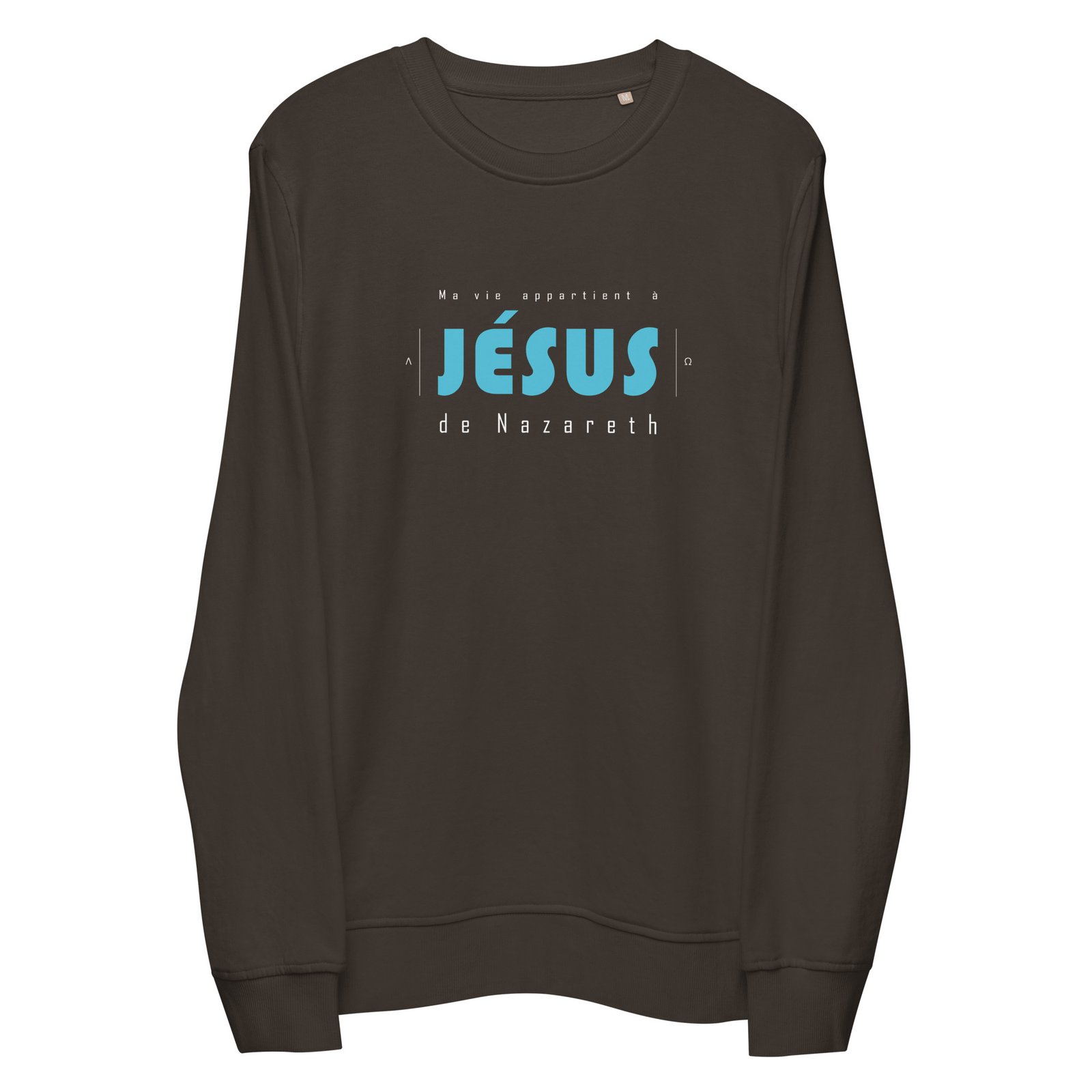 Sweat chrétien homme «Ma vie appartient à Jésus» | Pull Noir – Image 7