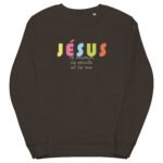 Sweat chrétien «Je suis le Chemin, la vérité et la vie» Pull pour Homme | Noir – Image 5