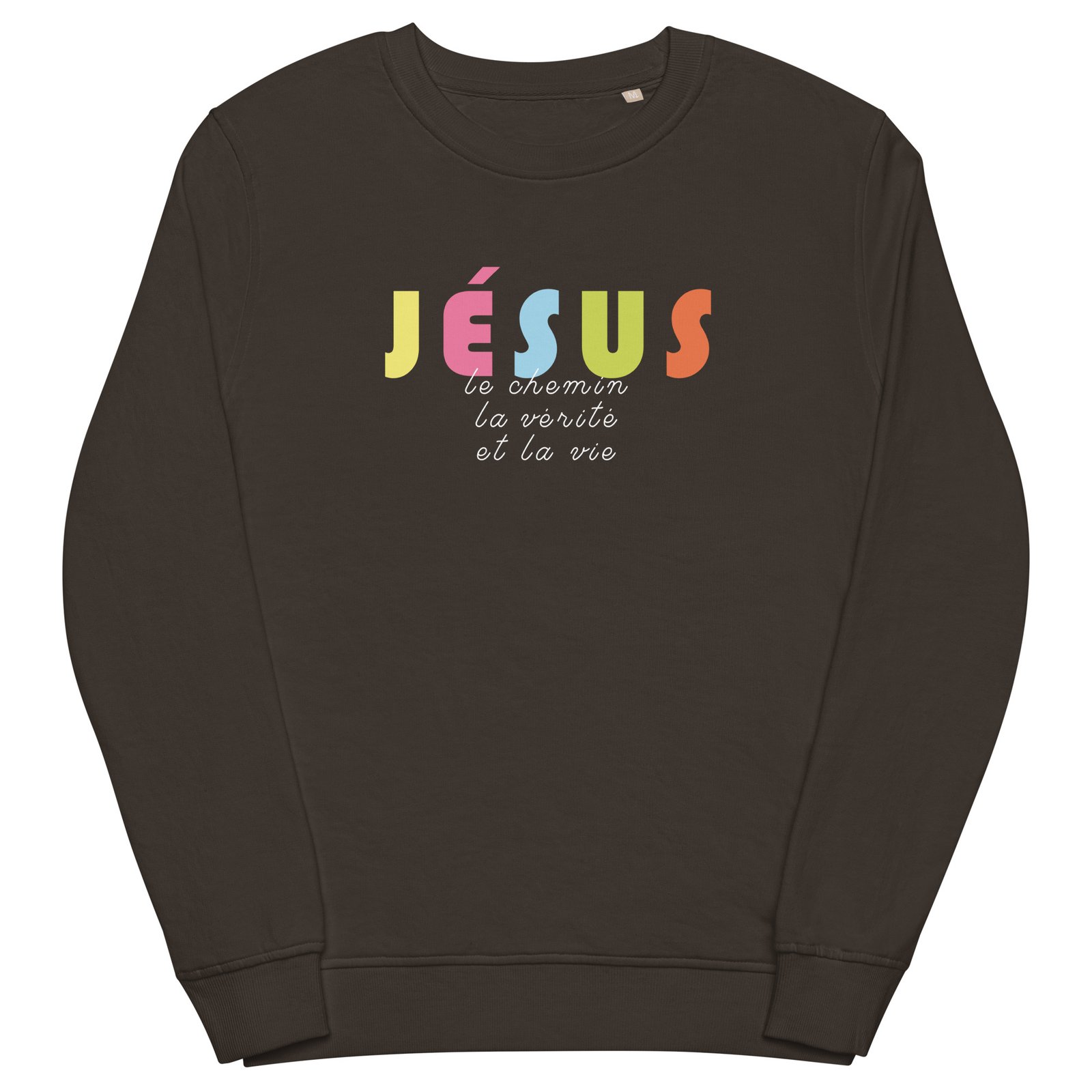 Sweat chrétien «Je suis le Chemin, la vérité et la vie» Pull pour Homme | Noir – Image 5