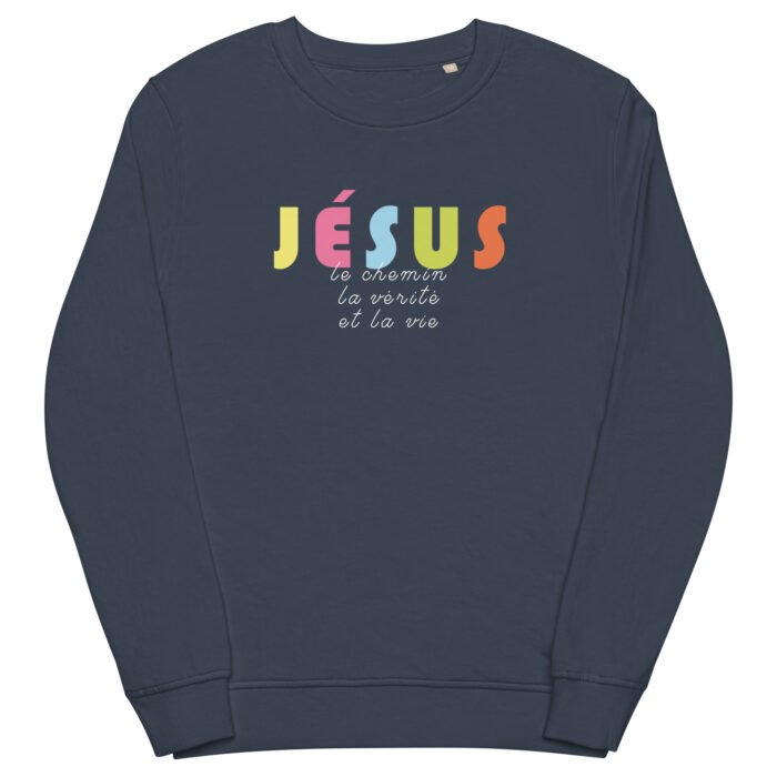 Sweat chrétien «Je suis le Chemin, la vérité et la vie» Pull pour Homme | Noir – Image 8