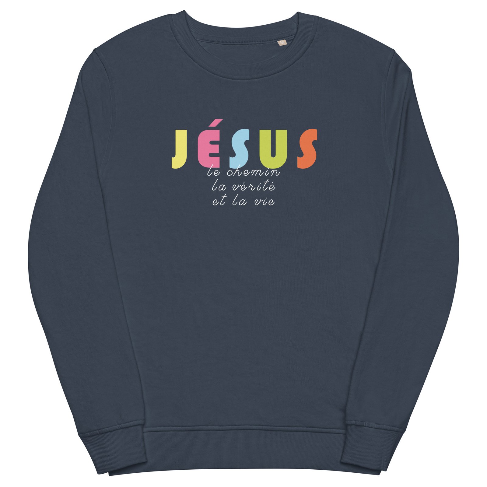 Sweat chrétien «Je suis le Chemin, la vérité et la vie» Pull pour Homme | Noir – Image 8