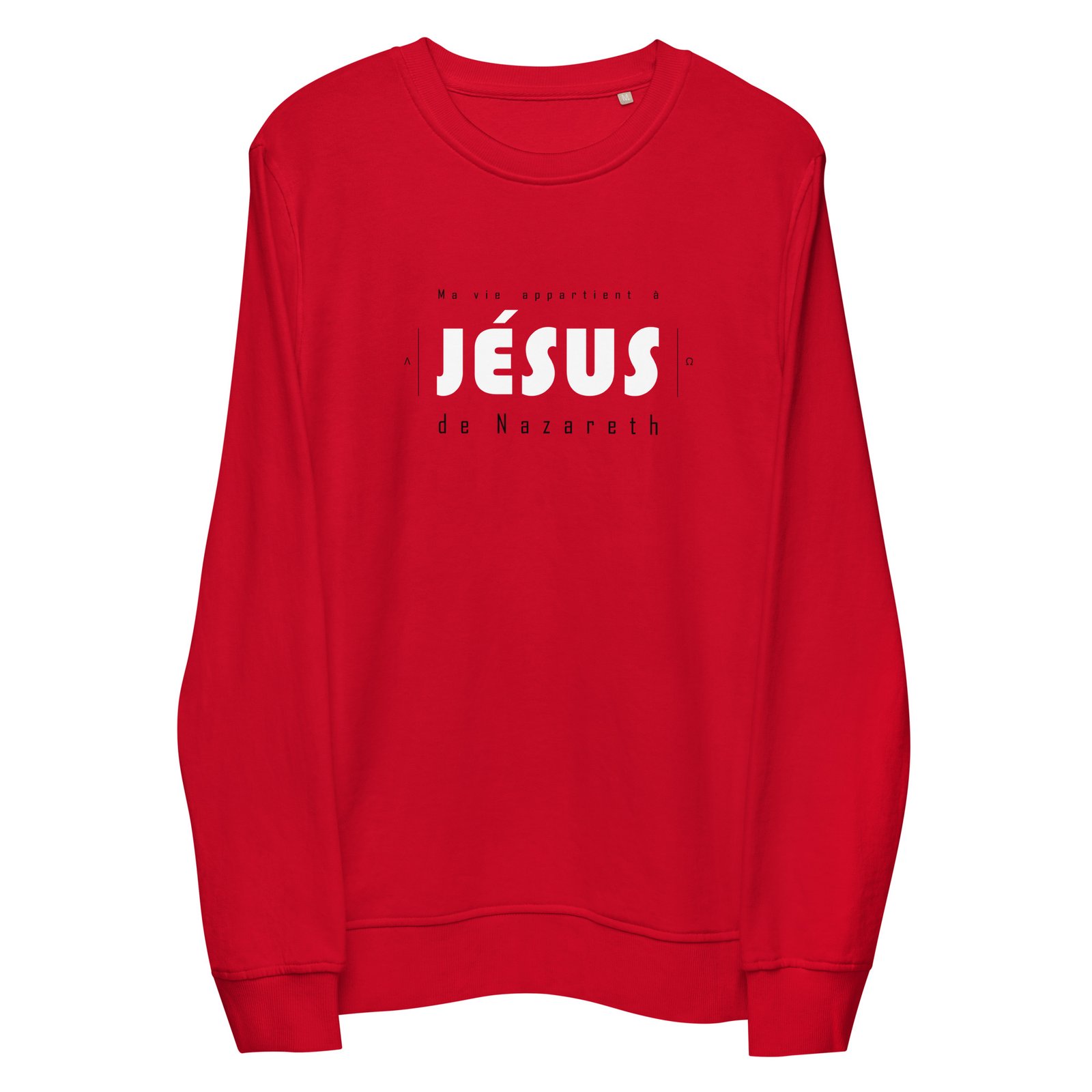 Sweat chrétien homme «Ma vie appartient à Jésus» | Pull bio – Image 2