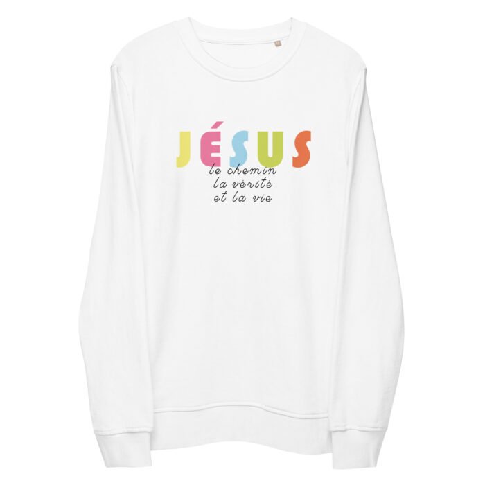 Sweat chrétien femme « Je suis le Chemin, la vérité... »| Pull bio – Image 2