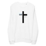 Sweat chrétien blanc pour homme "Jésus sauve"| Pull – Image 2