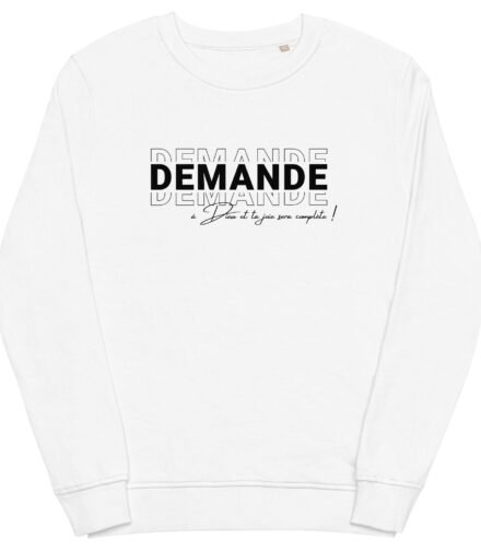 sweatshirt-chretien-demande-a-Dieu-Blanc