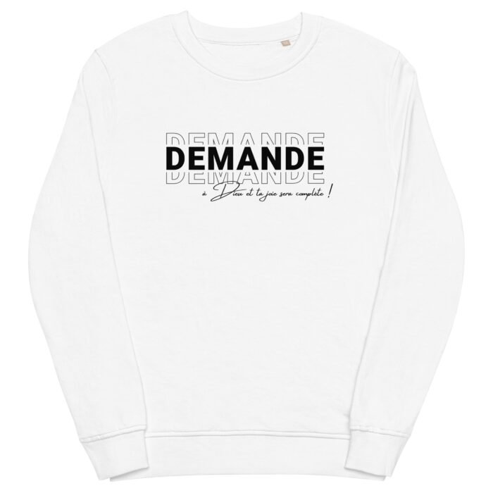 sweatshirt-chretien-demande-a-Dieu-Blanc