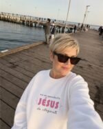 Sweat chrétien femme «Ma vie appartient à Jésus» | Pull blanc – Image 6