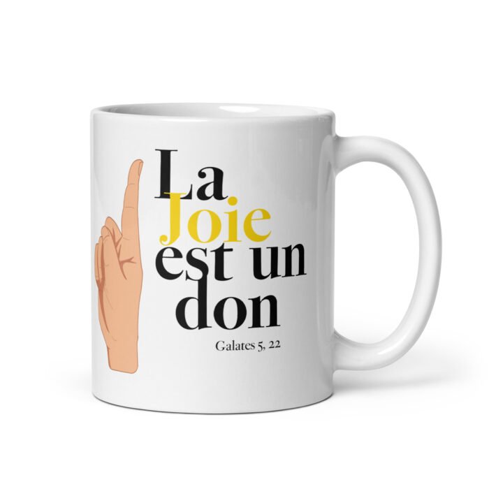 Mug chrétien “La joie est un don” | Tasse en céramique – Image 2