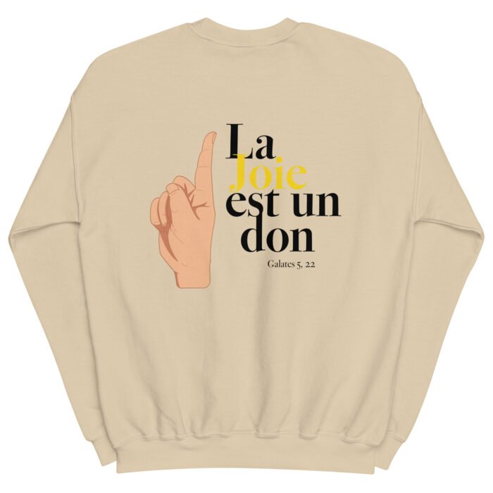 Sweat chrétien femme “La joie est un don” | Couleurs claires – Image 10