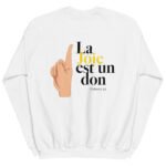 Sweat chrétien femme “La joie est un don” | Couleurs claires – Image 6