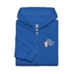 Sweat zippé à capuche chrétien “La joie est un don” | Diverses couleurs – Image 15