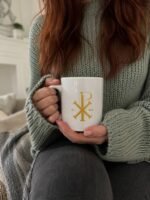 Mug chrétien “Chrisme” | Tasse blanche en céramique