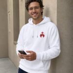 Sweat à capuche brodé "Sacré-Cœur" homme | Hoodie chrétien