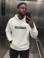 Sweat à capuche chrétien homme “Possible à Dieu” | Blanc – Image 2