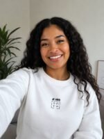 Sweat chrétien femme brodé “Alpha et Oméga” | blanc