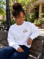 Sweat chrétien femme “La joie est un don” | Couleurs claires – Image 2