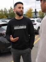 Sweat chrétien homme “Possible à Dieu” | Diverses couleurs – Image 4