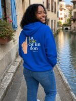 Sweat zippé à capuche chrétien “La joie est un don” | Diverses couleurs – Image 12
