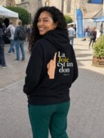 Sweat zippé à capuche chrétien “La joie est un don” | Diverses couleurs – Image 2