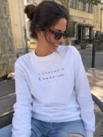 sweatshirtchretienblancnecrainspasfemme sweatshirt chretien blanc ne crains pas femme