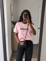 T-shirt chrétien femme “Demande à Dieu” | blanc – Image 7
