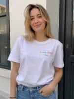 T-shirt chrétien femme “Je suis aimée” | blanc