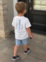 T-shirt chrétien garçon “Je suis aimé” | blanc – Image 4