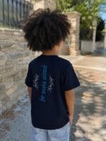 T-shirt chrétien garçon “Je suis aimé” | Noir – Image 9