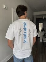 T-shirt chrétien homme “Je suis aimé” | blanc – Image 4