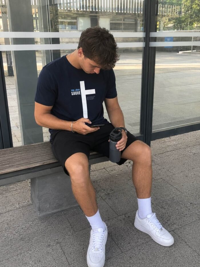 T-shirt chrétien homme “Jésus sauve” | En couleurs – Image 13