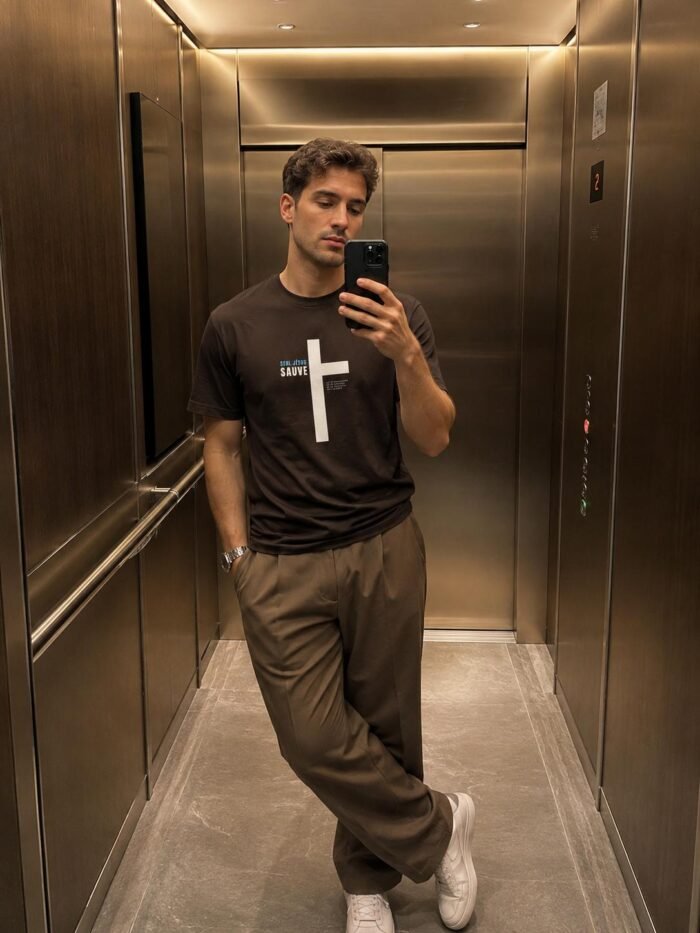 T-shirt chrétien homme “Jésus sauve” | En couleurs – Image 5