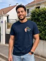 tshirtchretienhommelajoieestundonbleumarine