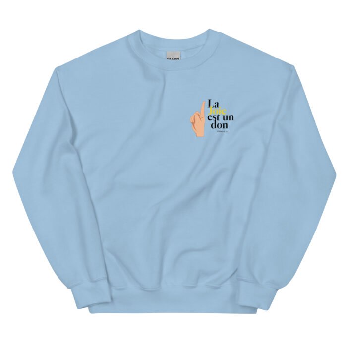 Sweat chrétien femme “La joie est un don” | Couleurs claires – Image 13