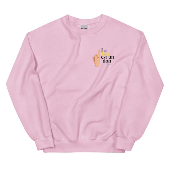 Sweat chrétien femme “La joie est un don” | Couleurs claires – Image 14