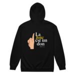 Sweat zippé à capuche chrétien “La joie est un don” | Diverses couleurs – Image 4