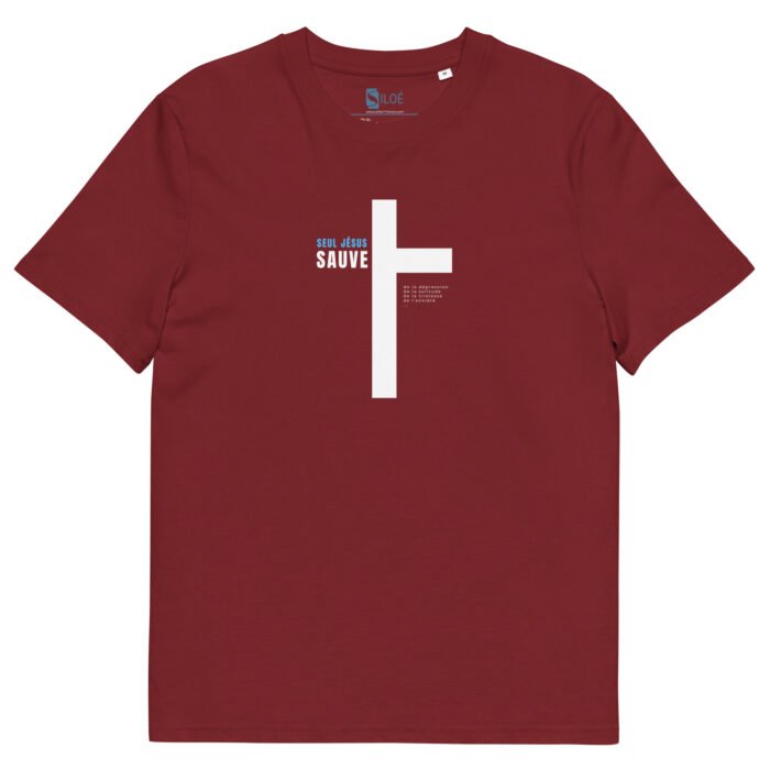 T-shirt chrétien homme “Jésus sauve” | En couleurs – Image 3