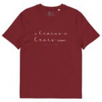 unisexorganiccottoncreator20tshirtburgundyfront6a5dcab7bcec1jpg