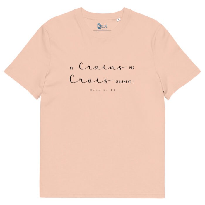 T-shirt chrétien femme “Ne crains pas” | Couleurs claires – Image 3