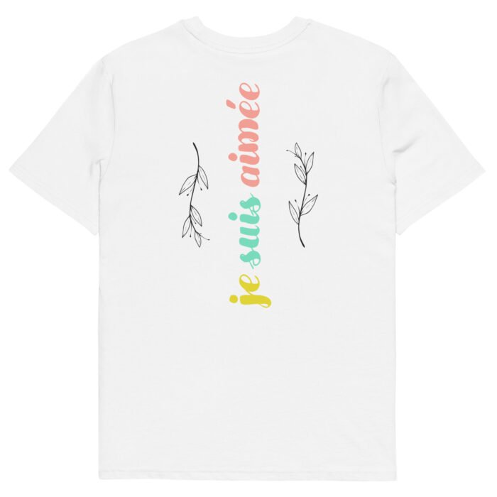T-shirt chrétien femme “Je suis aimée” | blanc – Image 6