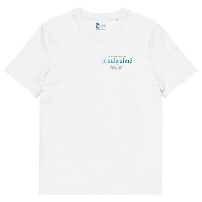 T-shirt chrétien homme “Je suis aimé” | blanc – Image 3