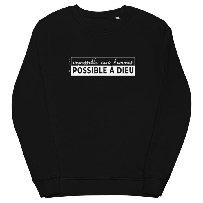 Sweat chrétien femme “Possible à Dieu”| Diverses couleurs – Image 8