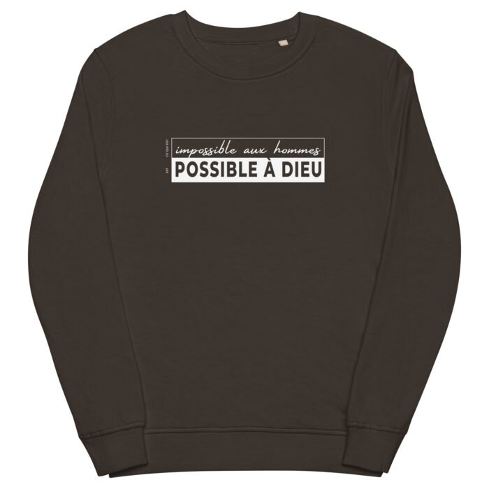 Sweat chrétien femme “Possible à Dieu”| Diverses couleurs – Image 17