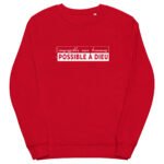 Sweat chrétien femme “Possible à Dieu”| Diverses couleurs – Image 14