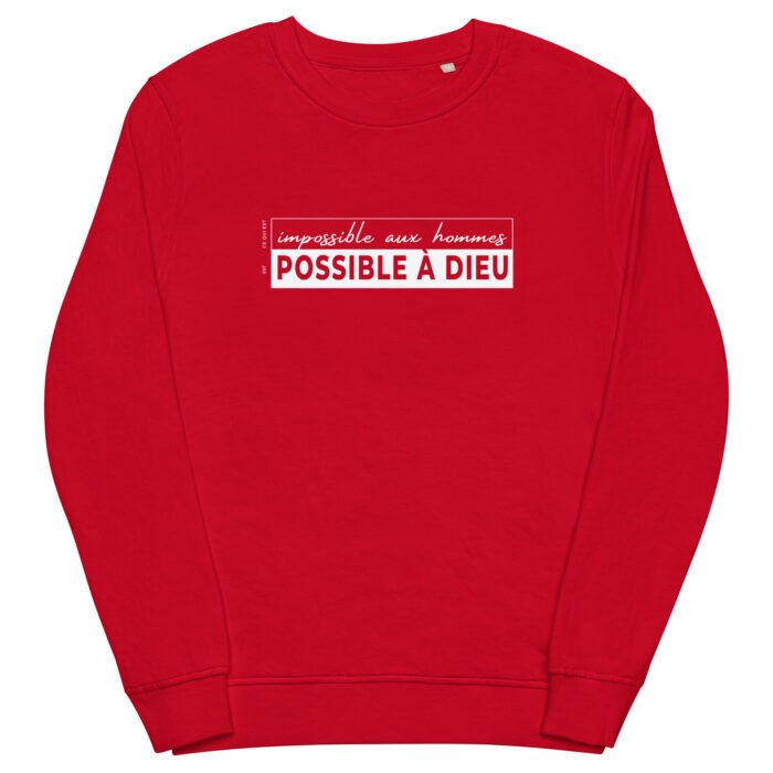 Sweat chrétien femme “Possible à Dieu”| Diverses couleurs – Image 14