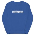 Sweat chrétien femme “Possible à Dieu”| Diverses couleurs – Image 11