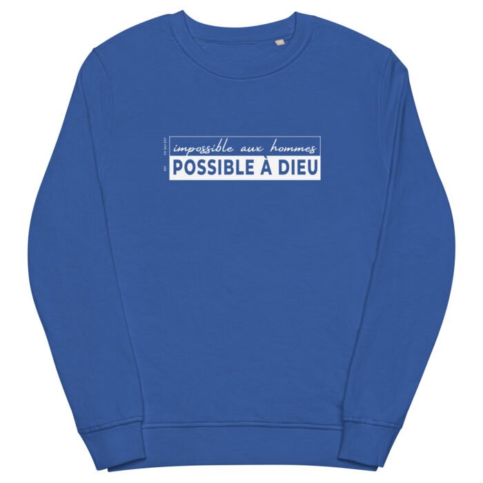 Sweat chrétien femme “Possible à Dieu”| Diverses couleurs – Image 11