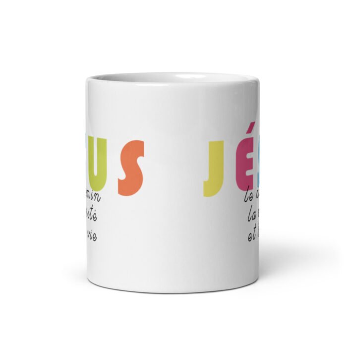 Mug chrétien « Jésus est le chemin, la vérité et la vie » |  blanc – Image 5