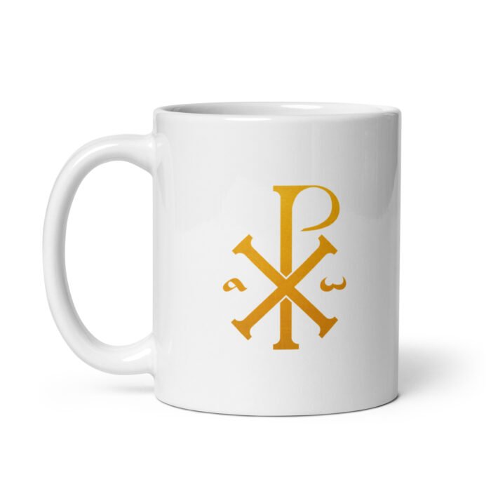 Mug chrétien “Chrisme” | Tasse blanche en céramique – Image 2